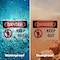 Signmission Keep Out Danger Sign, Plastic, 10in W x 7in L, 2PK OS-2PACK-DS-P-710-L-1399 - alternate 4